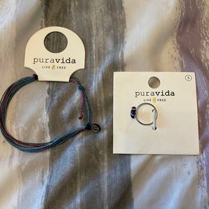 Pura Vida Bracelet and Ring